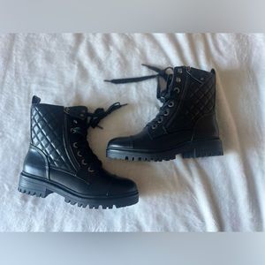BRAND NEW IN BOX! Size 6 Black Combat boots from Nine West!